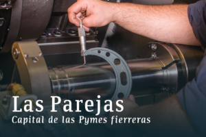 Las Parejas es una de las principales ciudades fierreras de la Argentina. Concentra fabricantes, agropartistas y firmas que procesan materias primas.