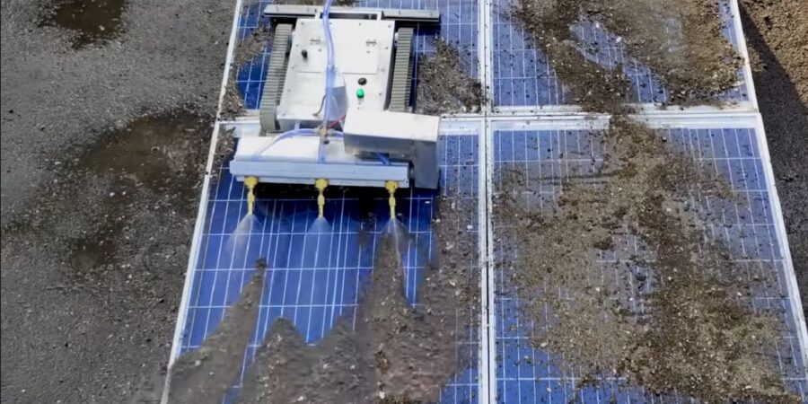 Robot limpiador de paneles solares Nevon Solspin P36