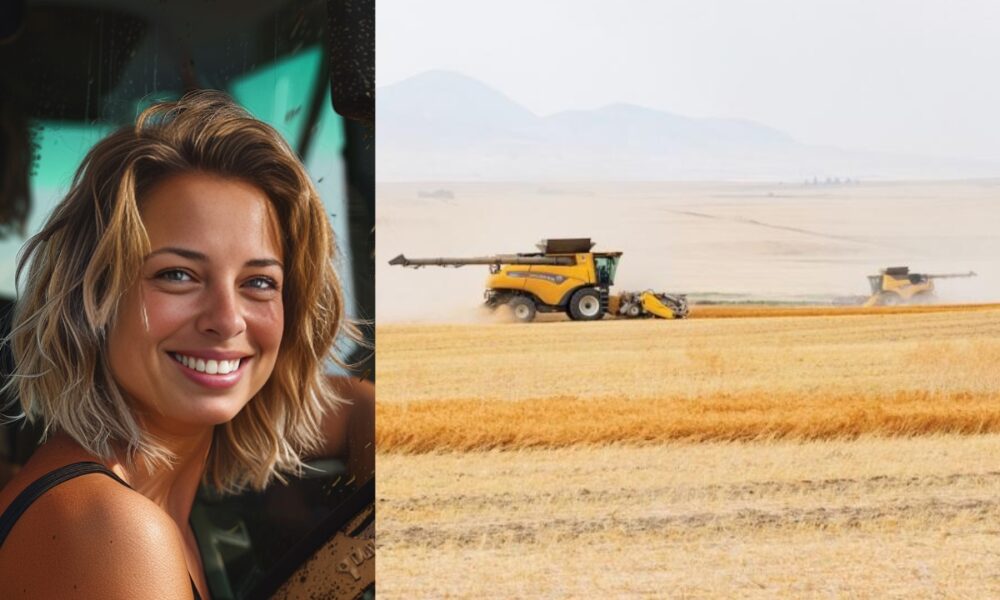 Maqui en la cosechadora New Holland CR11