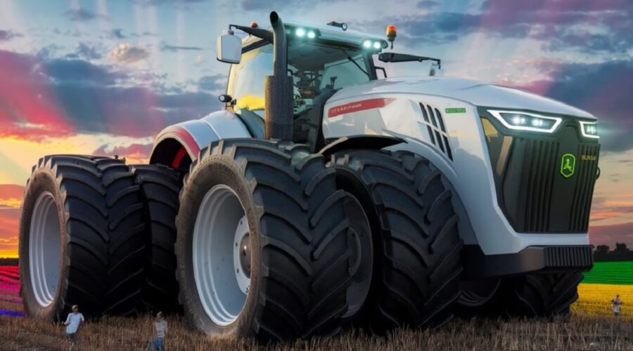 Tractor Big Bud diseñado con IA