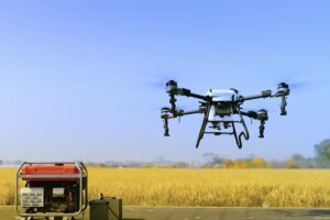 La empresa china desembarcó en el mercado argentino con su oferta de drones agrícolas.