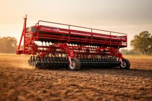 El modelo, desarrollado junto a Fertec, incorpora los nutrientes mediante cuerpos de doble disco y doble tubo de bajada. Presenta chasis modular y tolvas de alta capacidad.