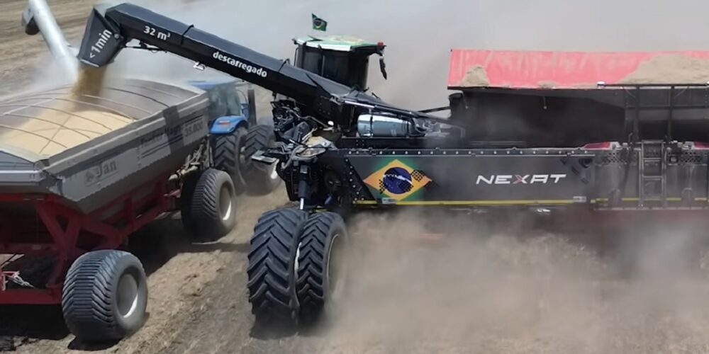 Plataforma Nexat en Brasil cosecha de soja