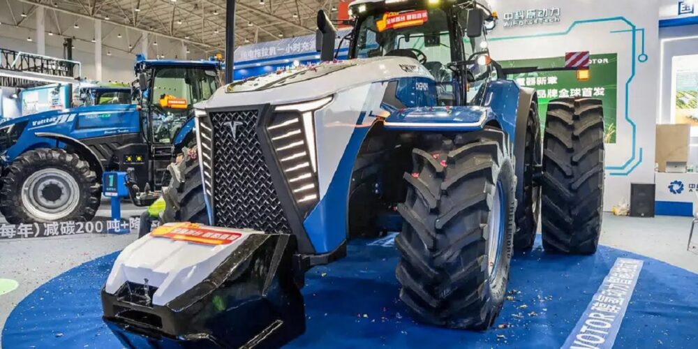 Tractor chino a hidrógeno y metano