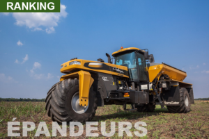 Classement des épandeurs d'engrais automoteurs de plus de 300 ch de puissance nominale actuellement en production dans le monde.