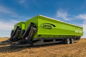 La nueva BNP-2000 puede recibir hasta 155 toneladas de trigo y descargar hasta 650 toneladas por hora. Fue desarrollada para funcionar como pulmón logístico durante la cosecha.