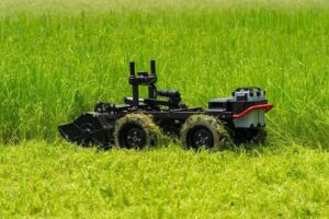 Presentó el modelo RM80, eléctrico, que puede operar en pendientes de hasta el 30%. También puede hacer tareas en agricultura convencional.
